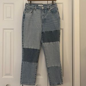 Pacsun patched mom jeans